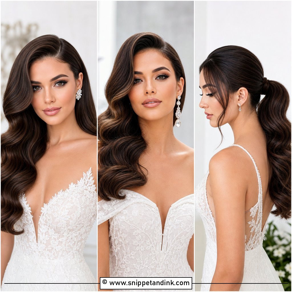 15 Hollywood Glamour Bridal Hair Waves for Vintage Brides