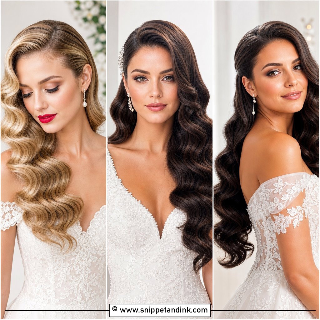 15 Hollywood Wave Bridal Hair Ideas for Timeless Glamour
