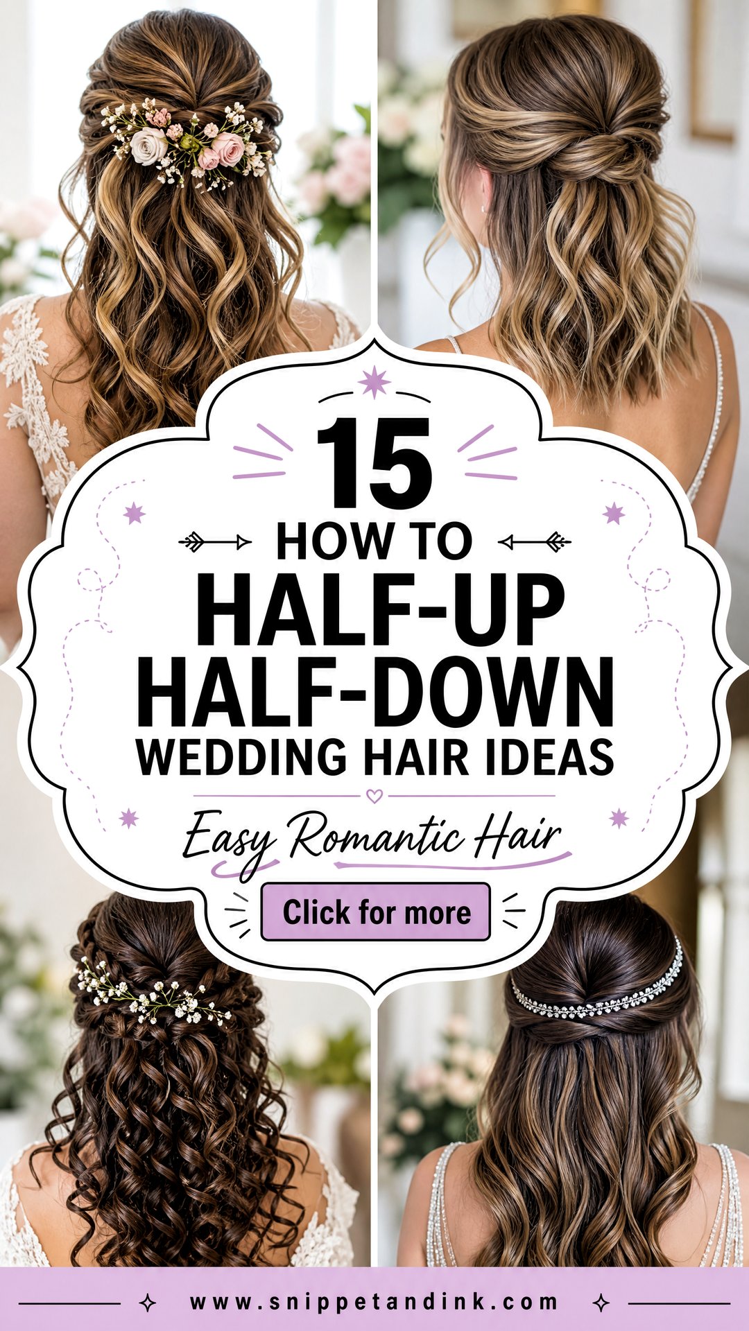 15 How to Half-Up Half-Down Wedding Hair Ideas Made Easy - 15 How to Half-Up Half-Down Wedding Hair Ideas Made Easy