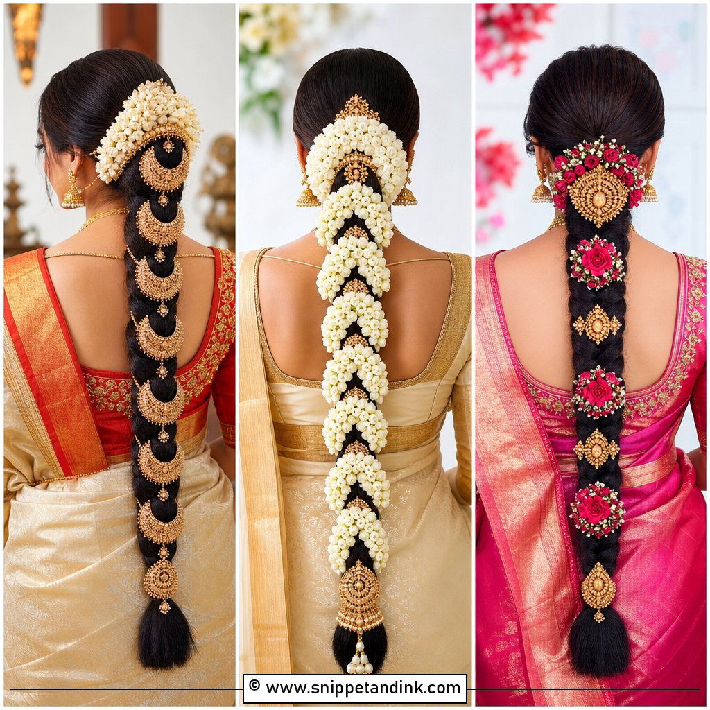 15 Indian Bridal Bread Hairstyle Ideas for a Dreamy Look