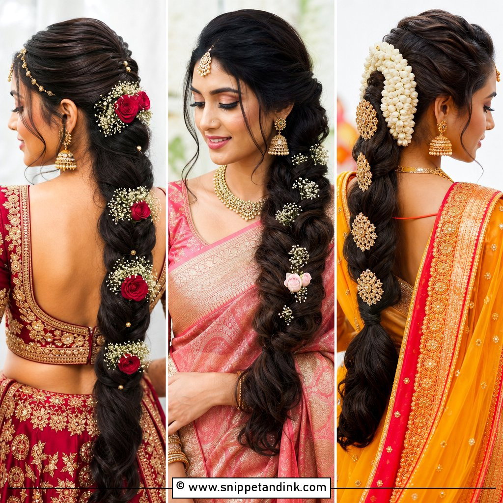 15 Indian Bridal Ponytail Hairstyles Chic Modern Bride Looks