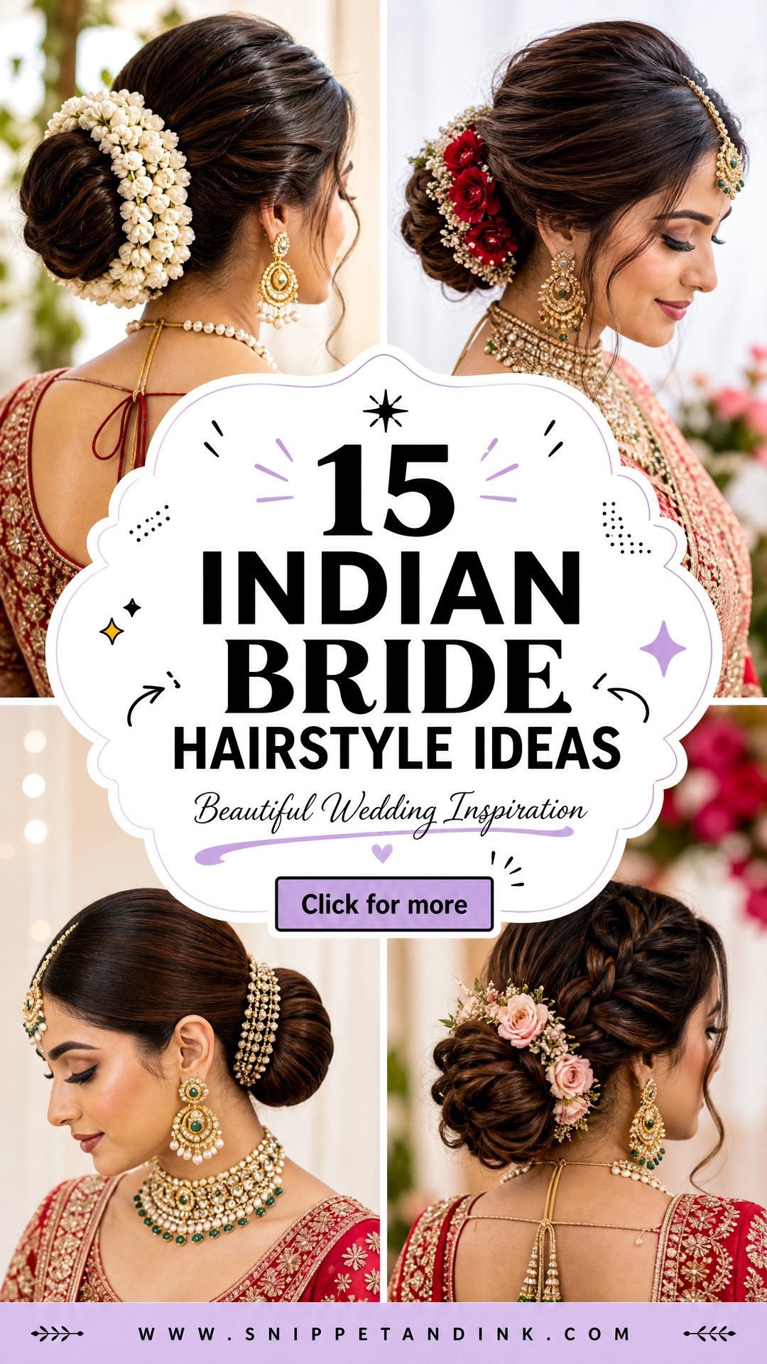 15 Indian Bride Hairstyle Ideas Beautiful Wedding Inspiration - 15 Indian Bride Hairstyle Ideas: Beautiful Wedding Inspiration