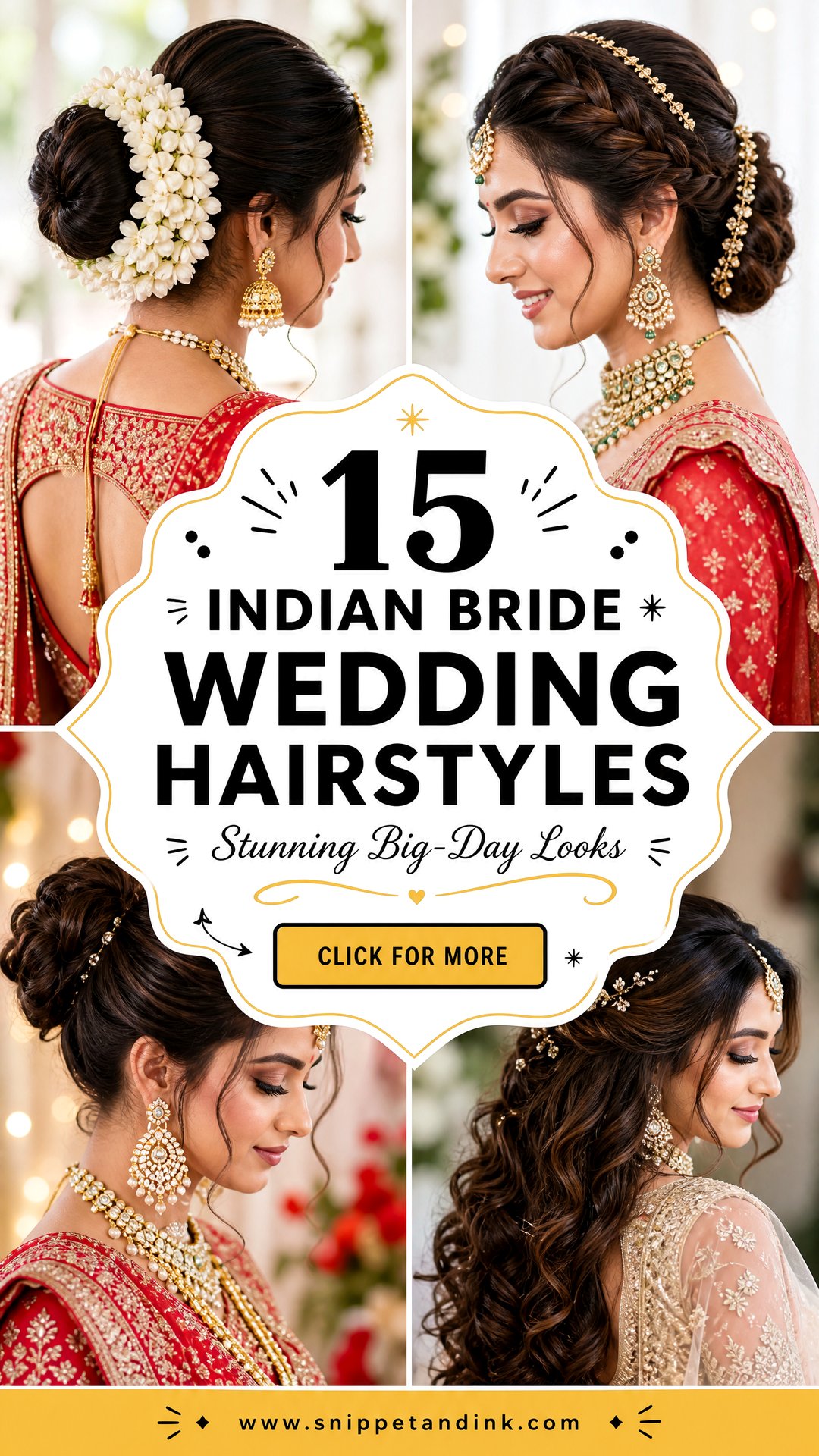 15 Indian Bride Wedding Hairstyles Stunning Big-Day Looks - 15 Indian Bride Wedding Hairstyles: Stunning Big-Day Looks