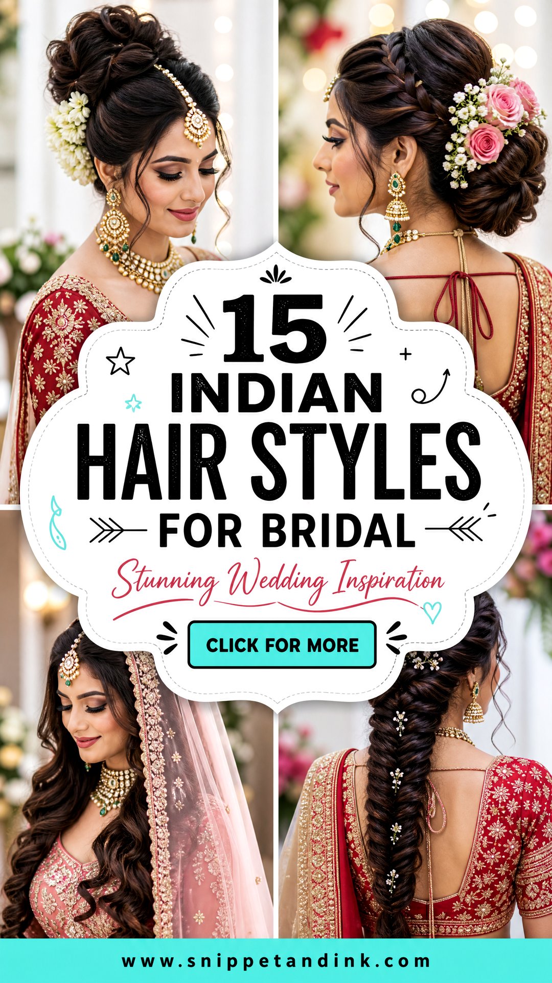 15 Indian Hair Styles for Bridal Stunning Wedding Inspiration - 15 Indian Hair Styles for Bridal: Stunning Wedding Inspiration