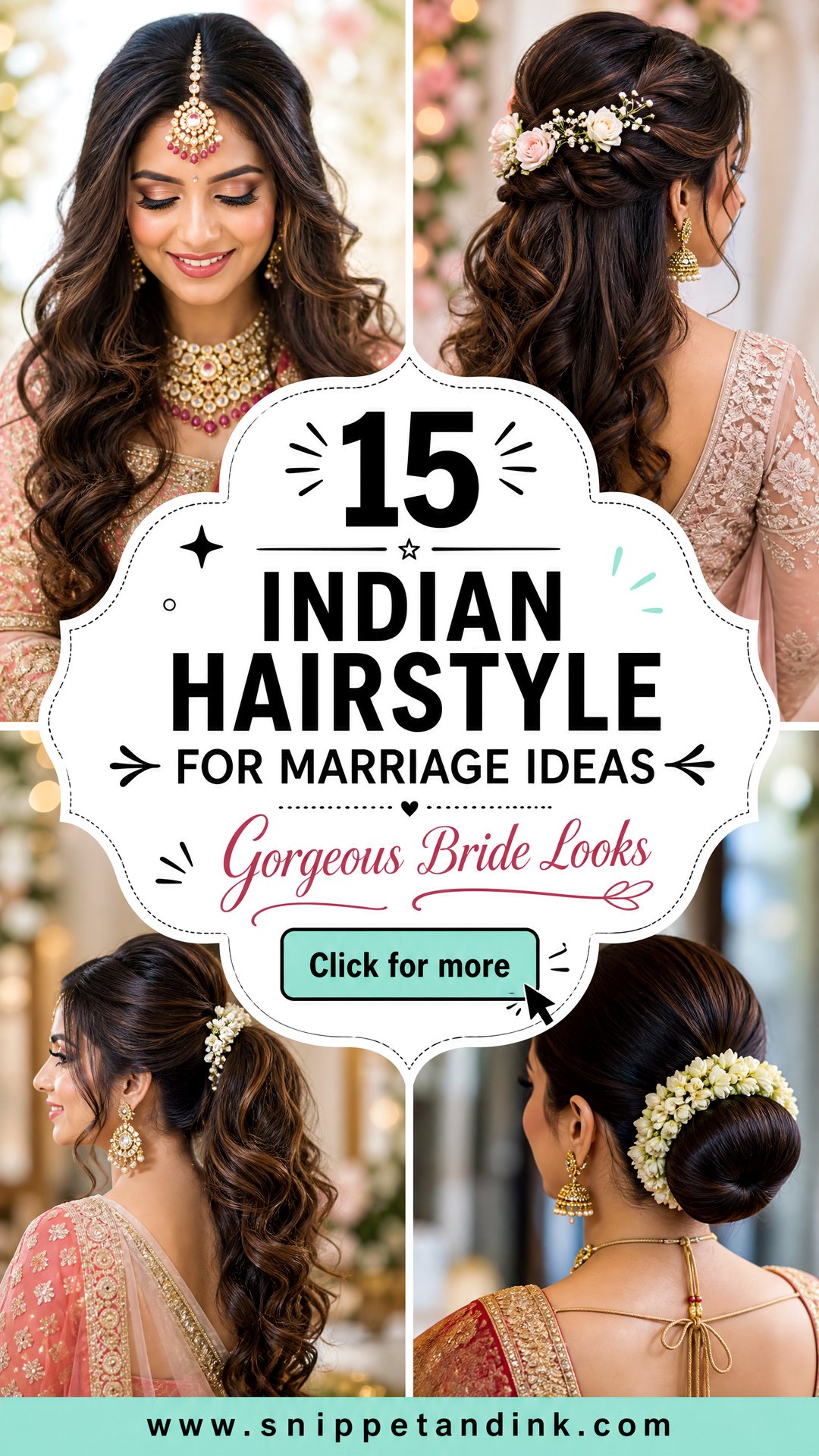 15 Indian Hairstyle for Marriage Ideas Gorgeous Bride Looks - 15 Indian Hairstyle for Marriage Ideas: Gorgeous Bride Looks