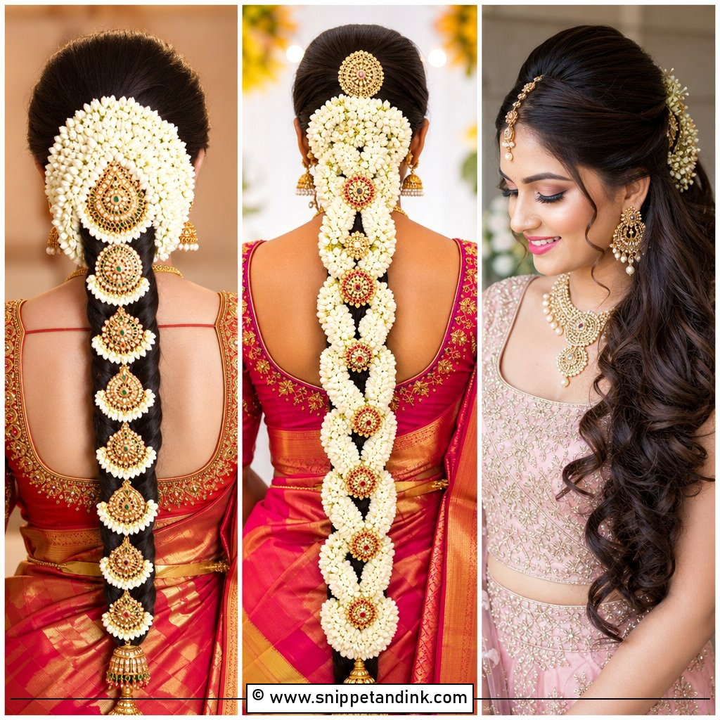 15 Indian Hairstyles for Women Wedding Stunning Festive Looks