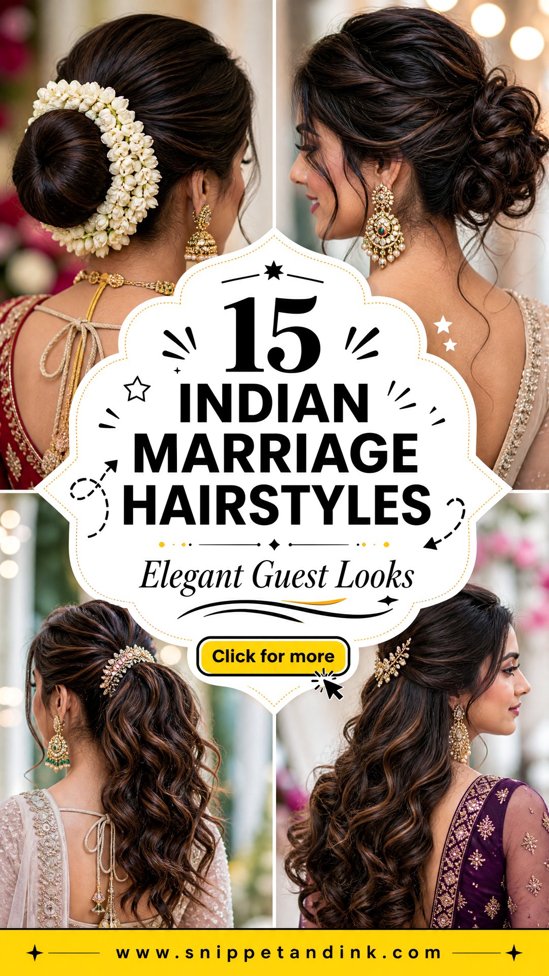 15 Indian Marriage Hairstyles Elegant Looks for Wedding Guests - 15 Indian Marriage Hairstyles: Elegant Looks for Wedding Guests