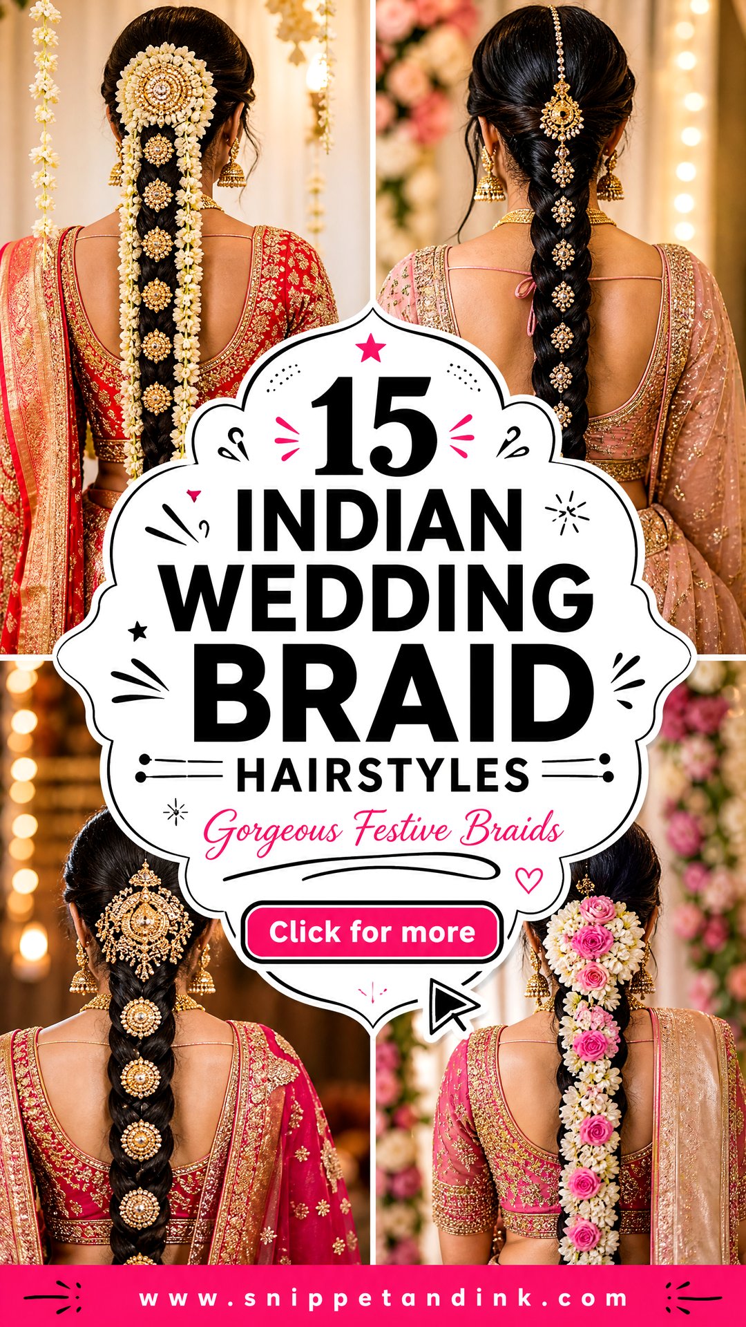 15 Indian Wedding Braid Hairstyles for Gorgeous Festive Looks - 15 Indian Wedding Braid Hairstyles for Gorgeous Festive Looks
