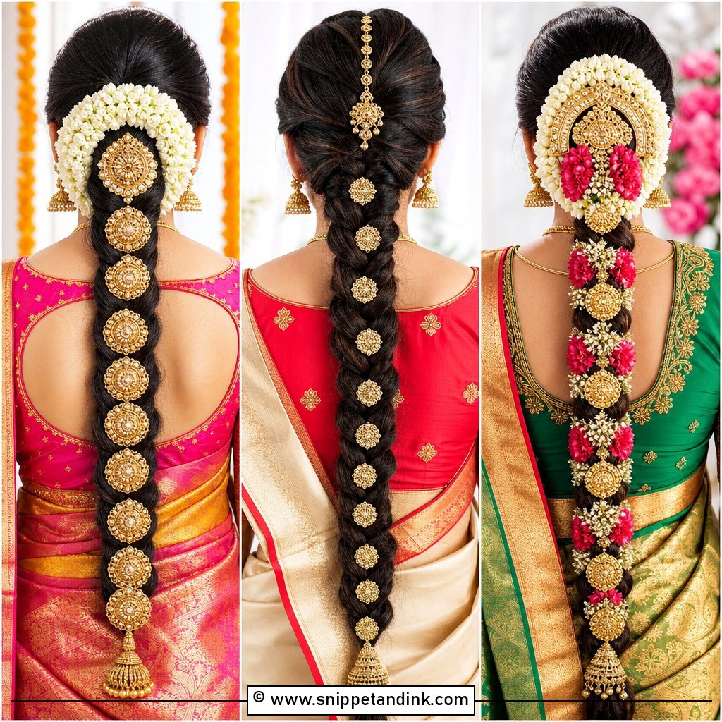 15 Indian Wedding Braid Hairstyles for Gorgeous Festive Looks