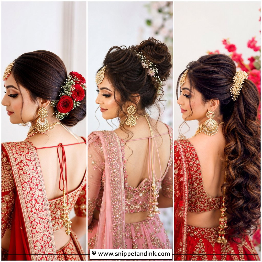 15 Indian Wedding Bride Hairstyle Ideas for Regal Looks