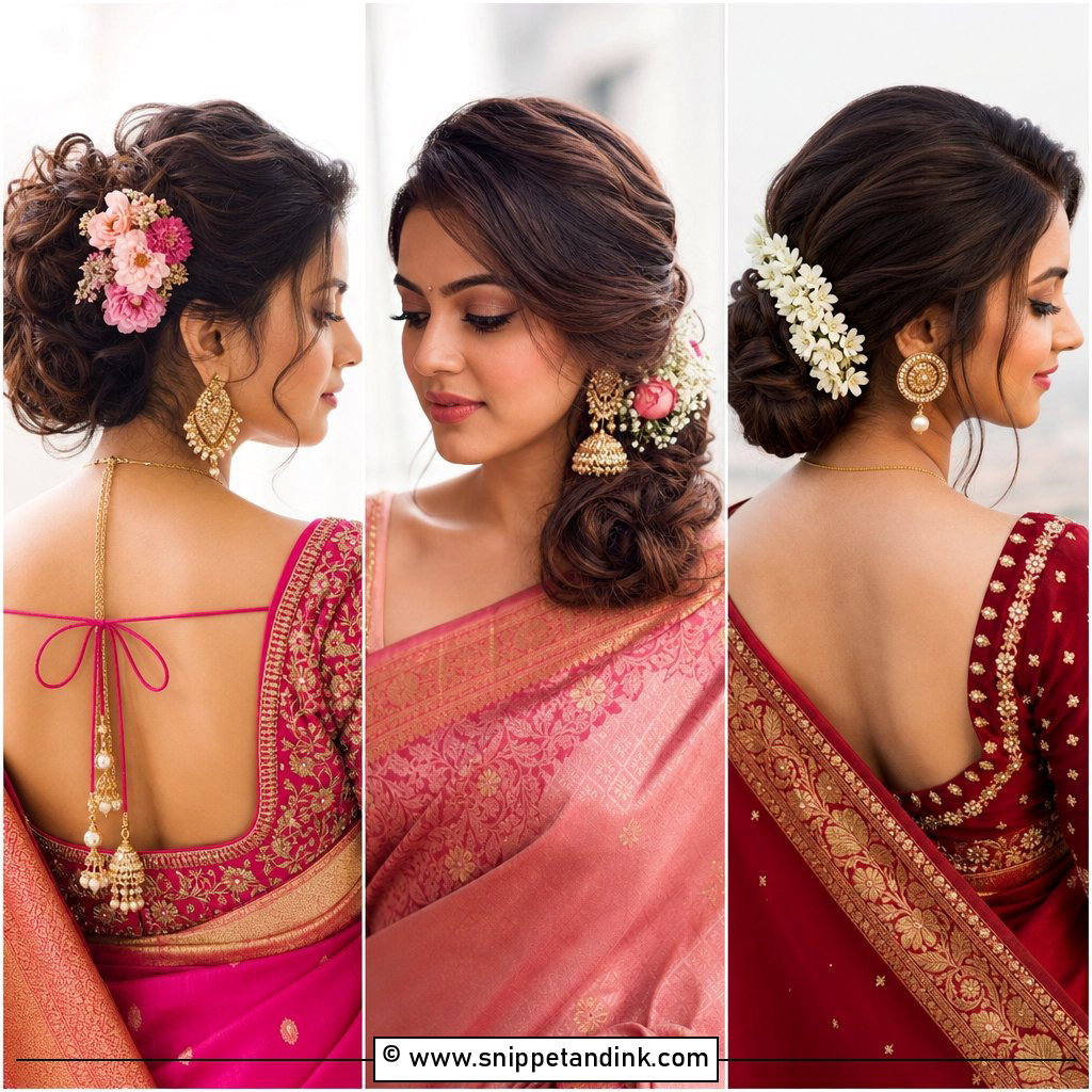 15 Indian Wedding Hair Bun Ideas for Timeless Bridal Glam