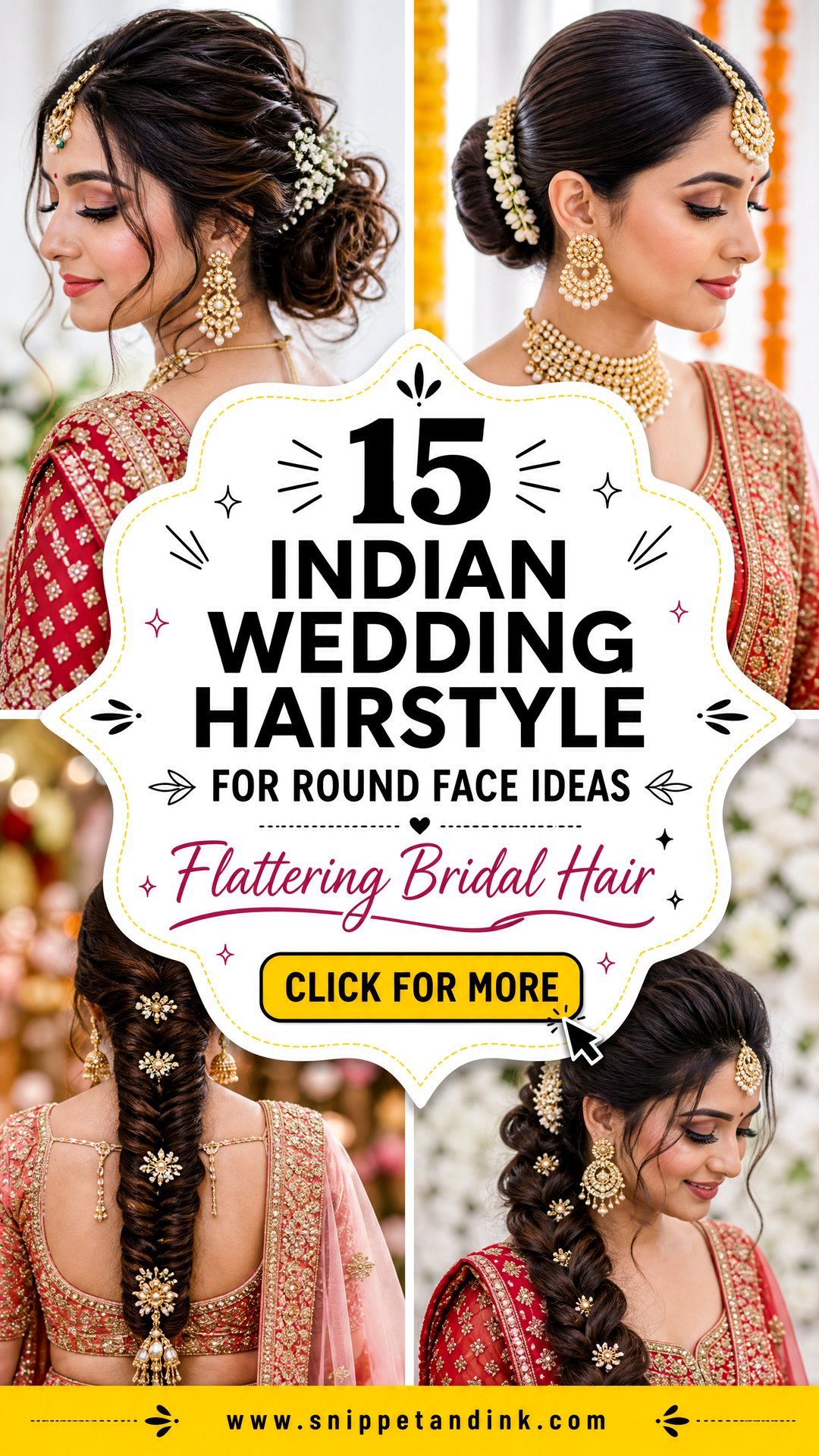 15 Indian Wedding Hairstyle for Round Face Ideas That Flatter - 15 Indian Wedding Hairstyle for Round Face Ideas That Flatter