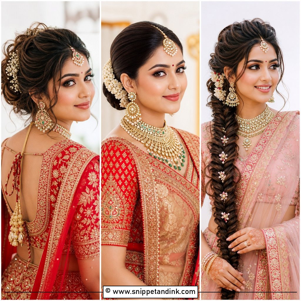 15 Indian Wedding Hairstyle for Round Face Ideas That Flatter