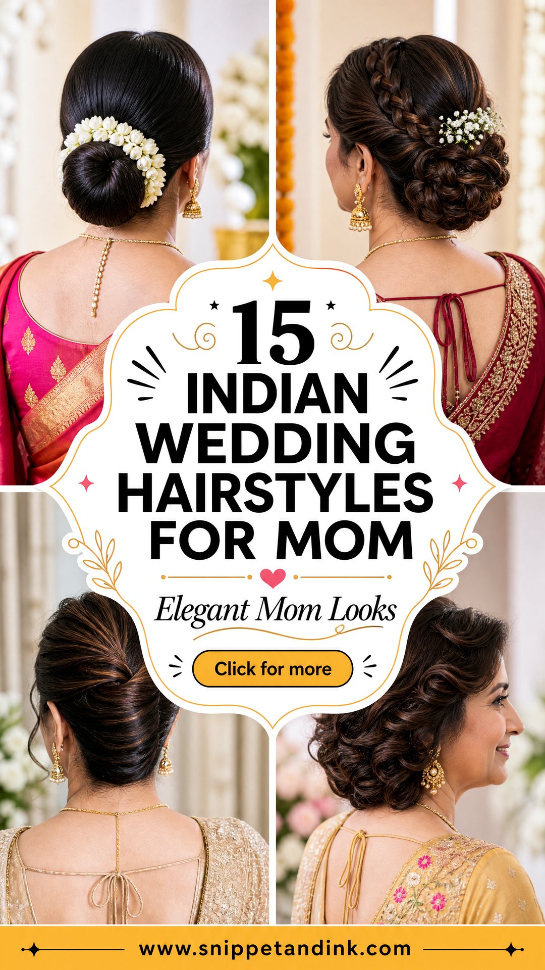 15 Indian Wedding Hairstyles for Mom to Look Elegant Today - 15 Indian Wedding Hairstyles for Mom to Look Elegant Today