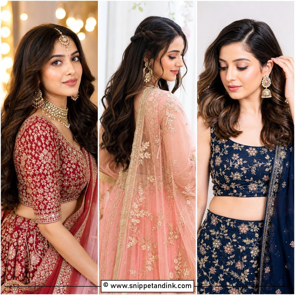 15 Indian Wedding Open Hairstyles for Glam Bride Looks