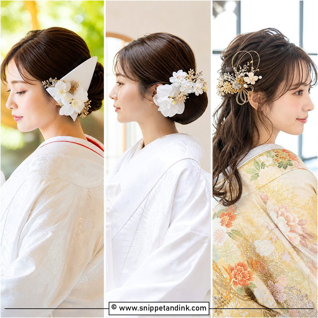 15 Japanese Wedding Hair Ideas for Elegant Bridal Style