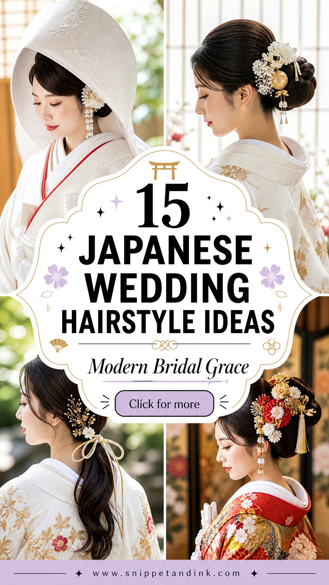 15 Japanese Wedding Hairstyle Ideas for Modern Brides - 15 Japanese Wedding Hairstyle Ideas for Modern Brides