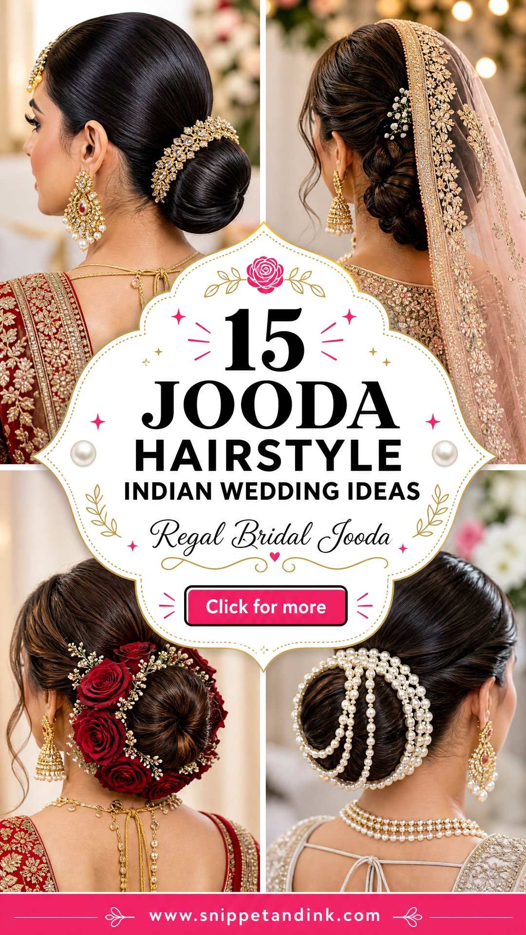 15 Jooda Hairstyle Indian Wedding Ideas for Regal Brides - 15 Jooda Hairstyle Indian Wedding Ideas for Regal Brides
