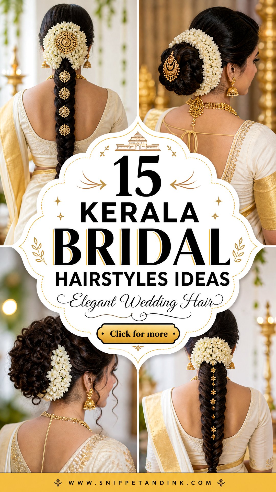 15 Kerala Bridal Hairstyles for Elegant Wedding Looks Now - 15 Kerala Bridal Hairstyles for Elegant Wedding Looks Now