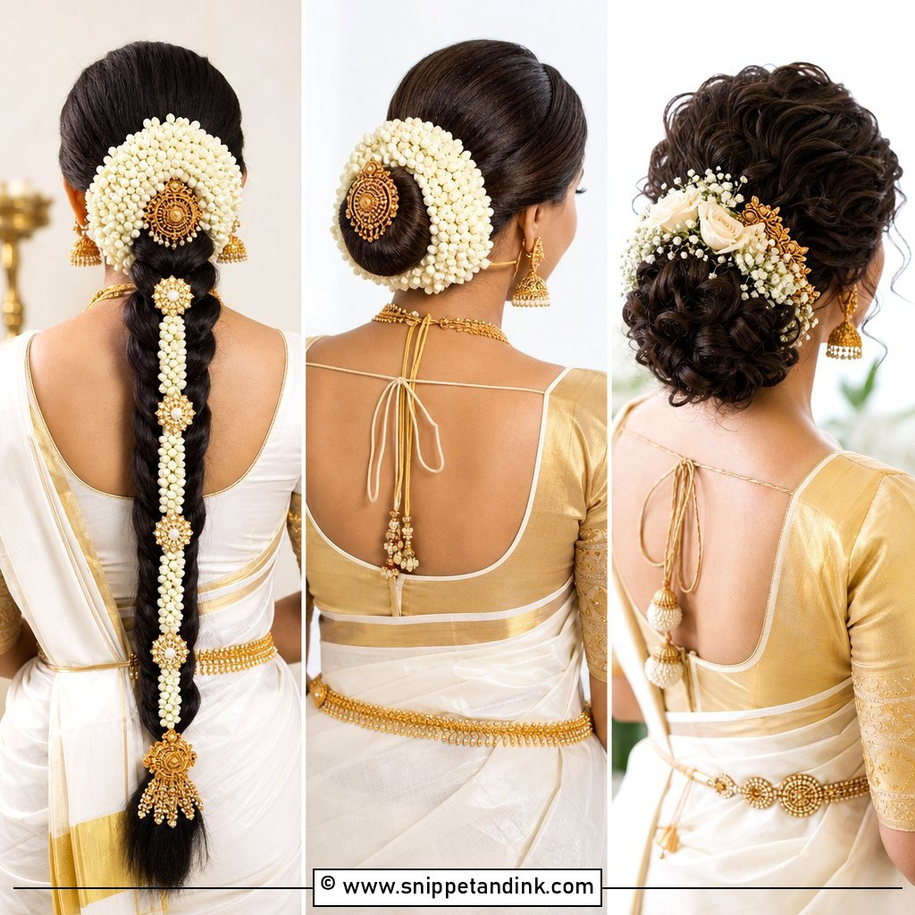 15 Kerala Bridal Hairstyles for Elegant Wedding Looks Now