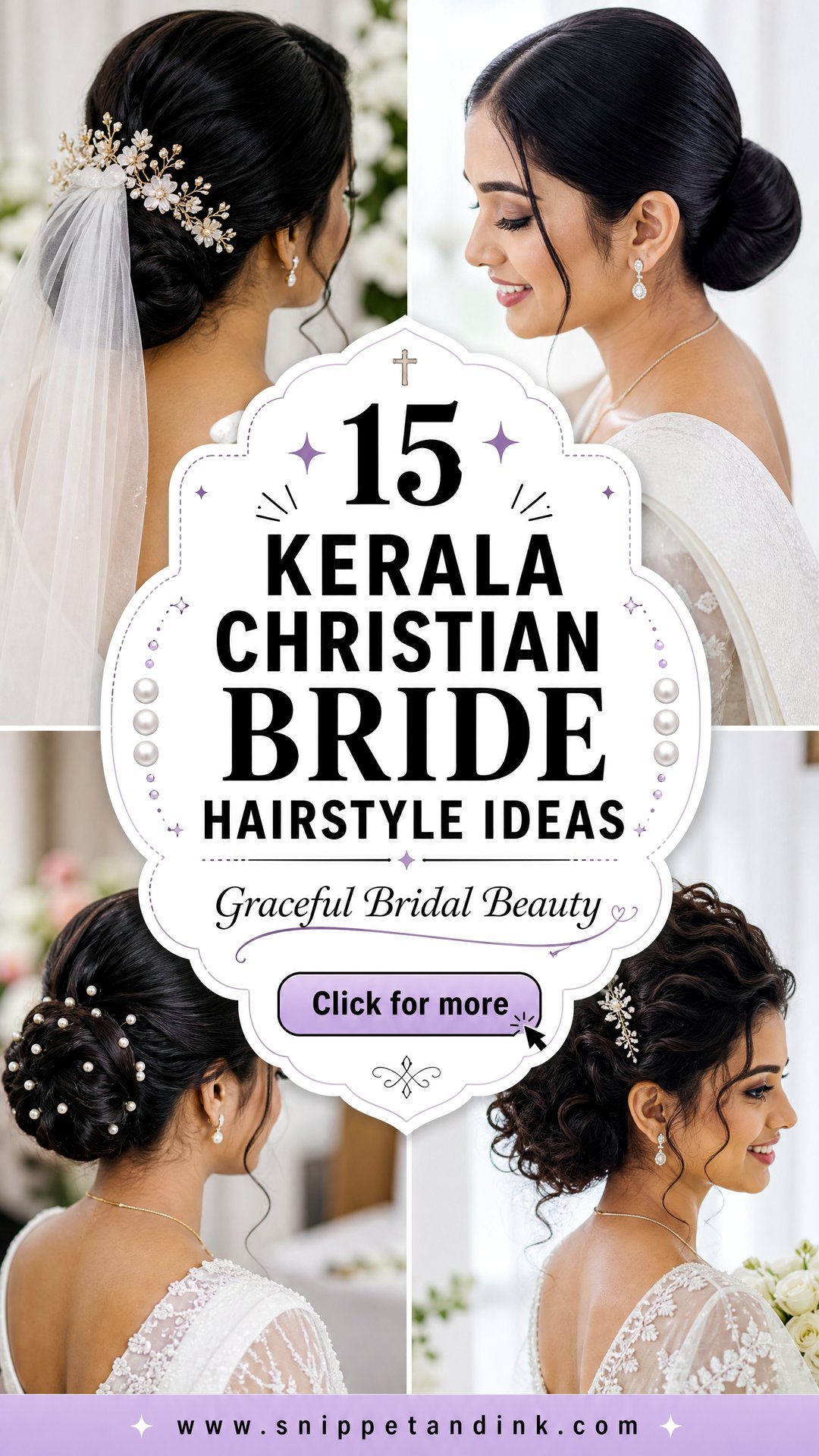 15 Kerala Christian Bride Hairstyle Ideas for Elegant Looks - 15 Kerala Christian Bride Hairstyle Ideas for Elegant Looks