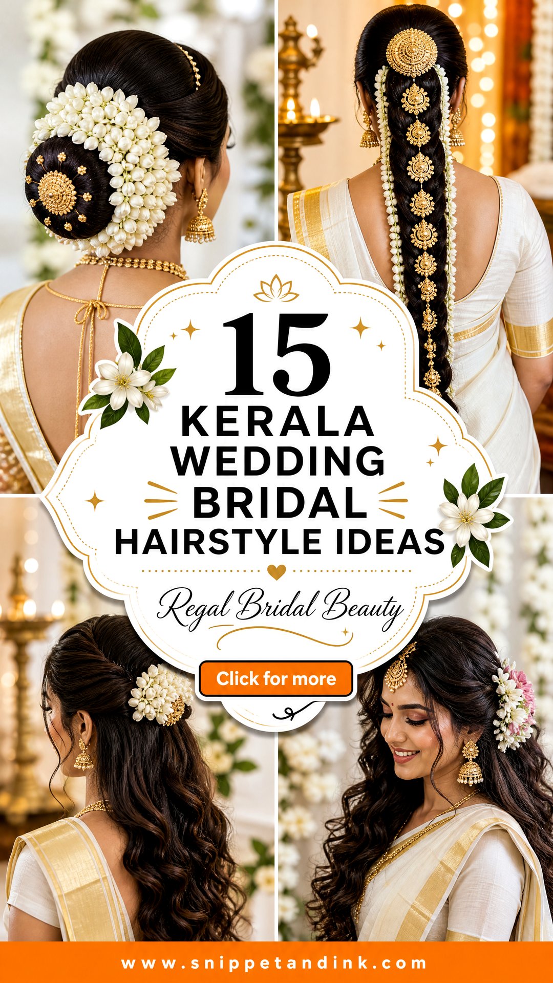 15 Kerala Wedding Bridal Hairstyle Ideas for Regal Brides - 15 Kerala Wedding Bridal Hairstyle Ideas for Regal Brides