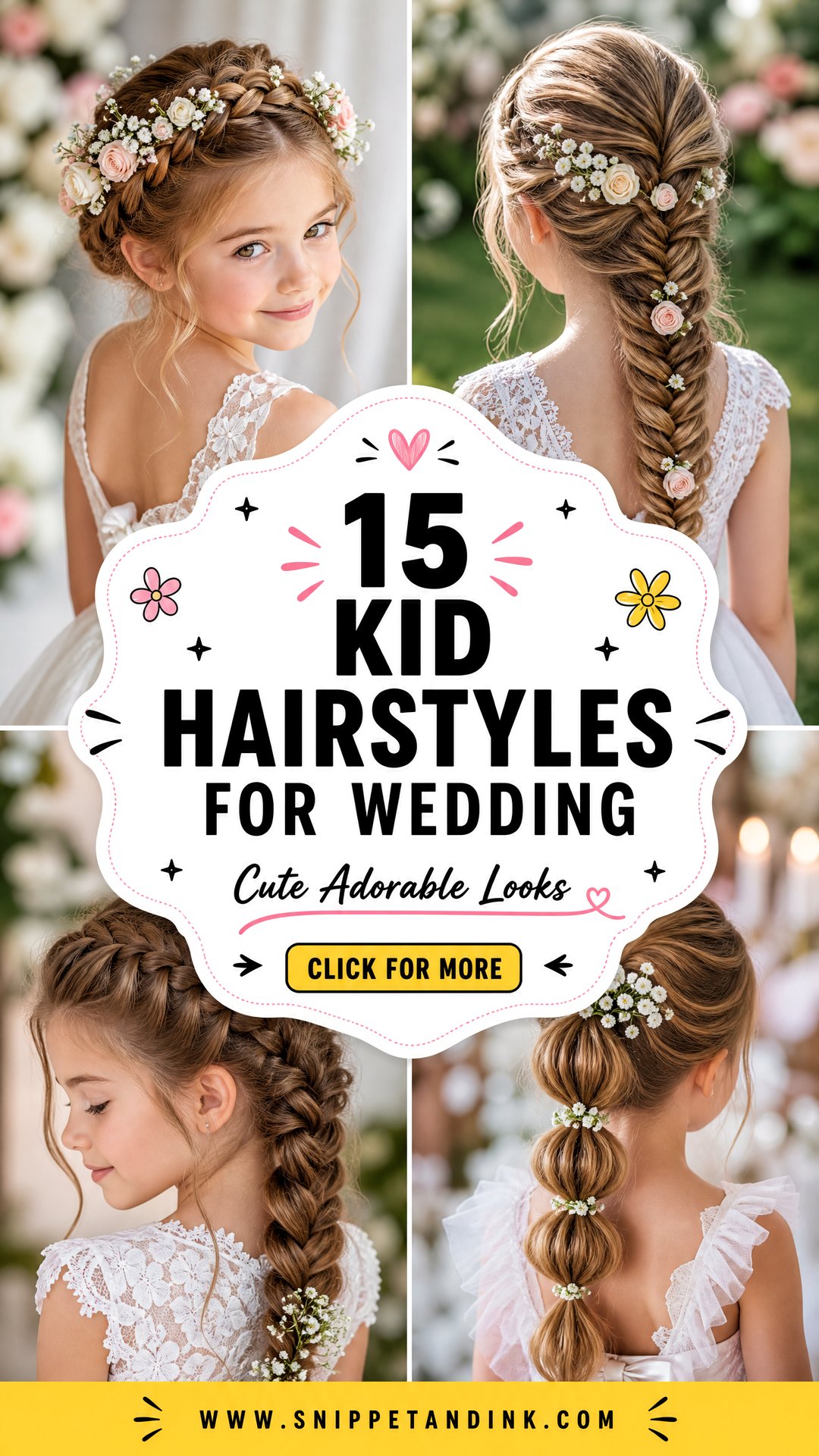 15 Kid Hairstyles for Wedding Days That Look Adorable - 15 Kid Hairstyles for Wedding Days That Look Adorable