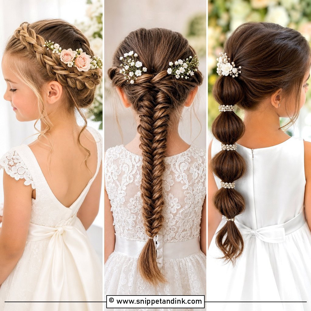 15 Kid Hairstyles for Wedding Days That Look Adorable