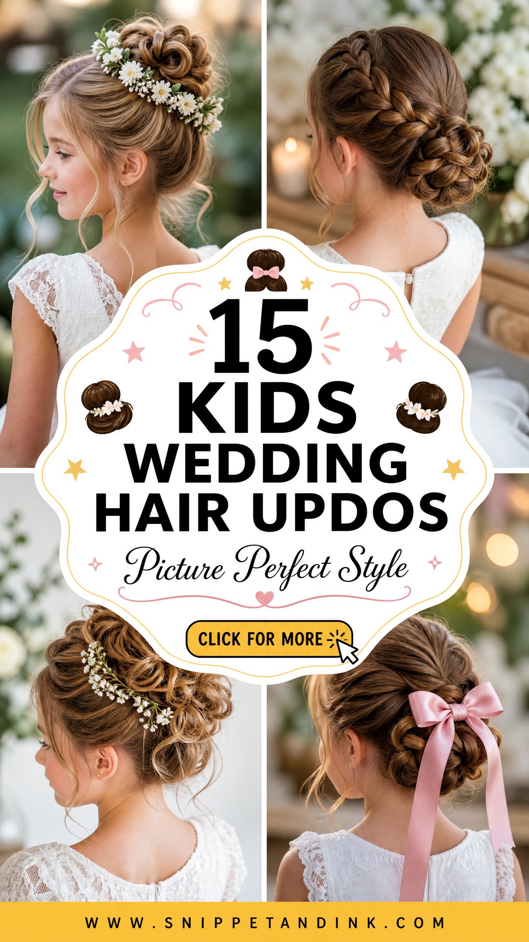 15 Kids Wedding Hair Updos for Cute Picture-Perfect Style - 15 Kids Wedding Hair Updos for Cute, Picture-Perfect Style