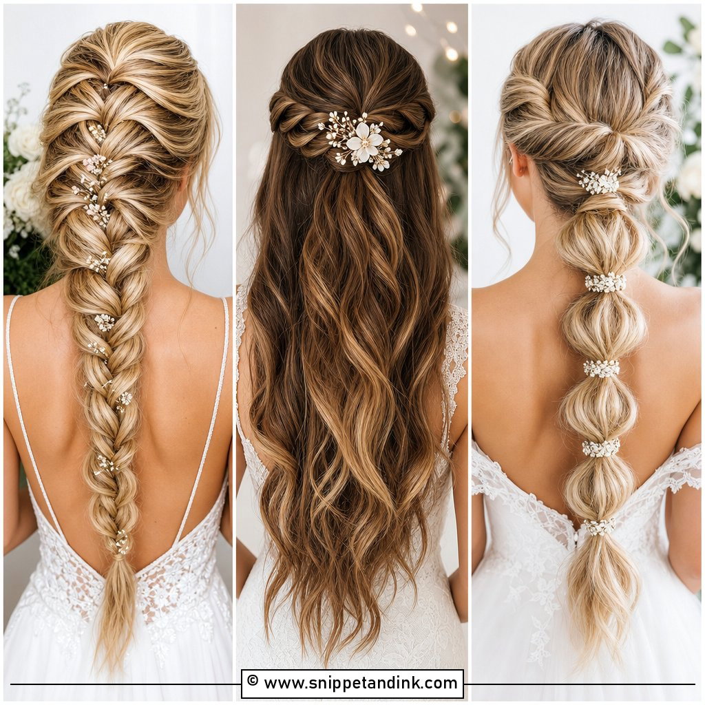 15 Long Braid Hairstyles Wedding Looks for Modern Brides