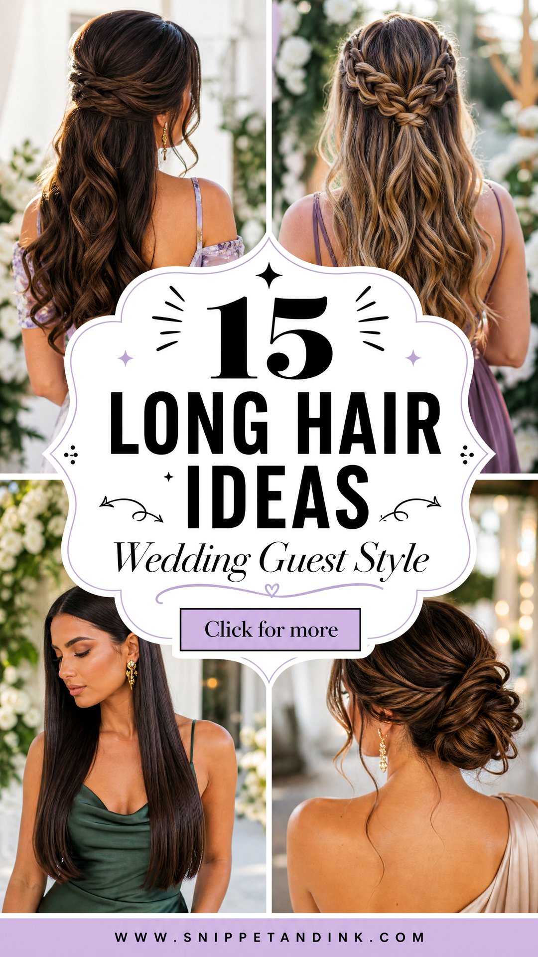 15 Long Hair Ideas for Wedding Guest Style Inspiration - 15 Long Hair Ideas for Wedding Guest Style Inspiration