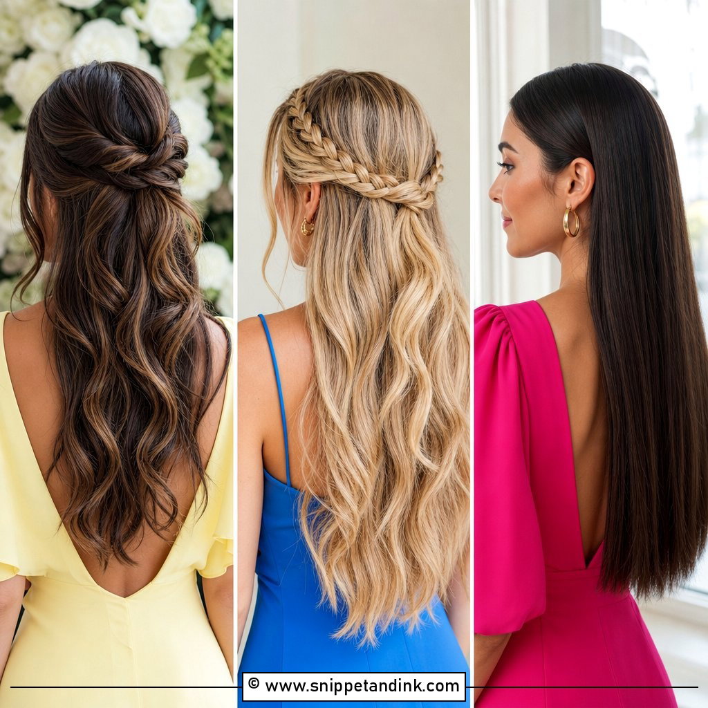15 Long Hair Ideas for Wedding Guest Style Inspiration