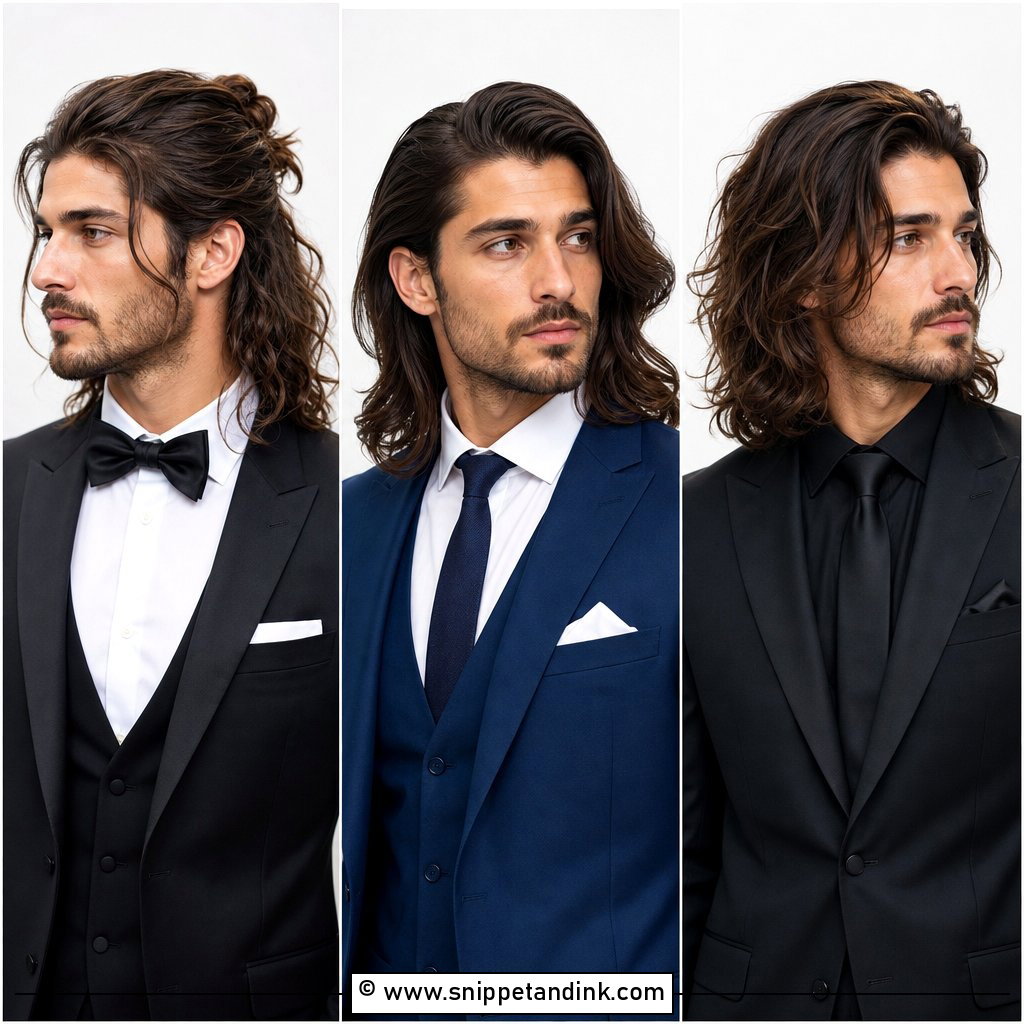 15 Long Hair Men Groom Wedding Hairstyle Ideas to Try