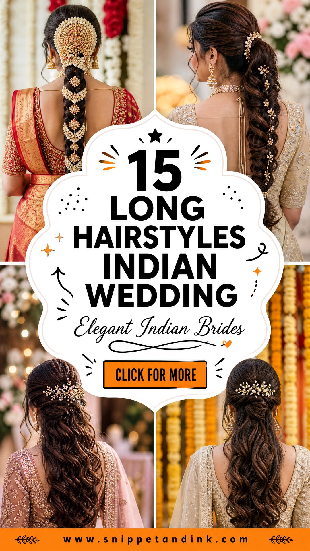 15 Long Hairstyles Indian Wedding Brides Will Love - 15 Long Hairstyles Indian Wedding Brides Will Love