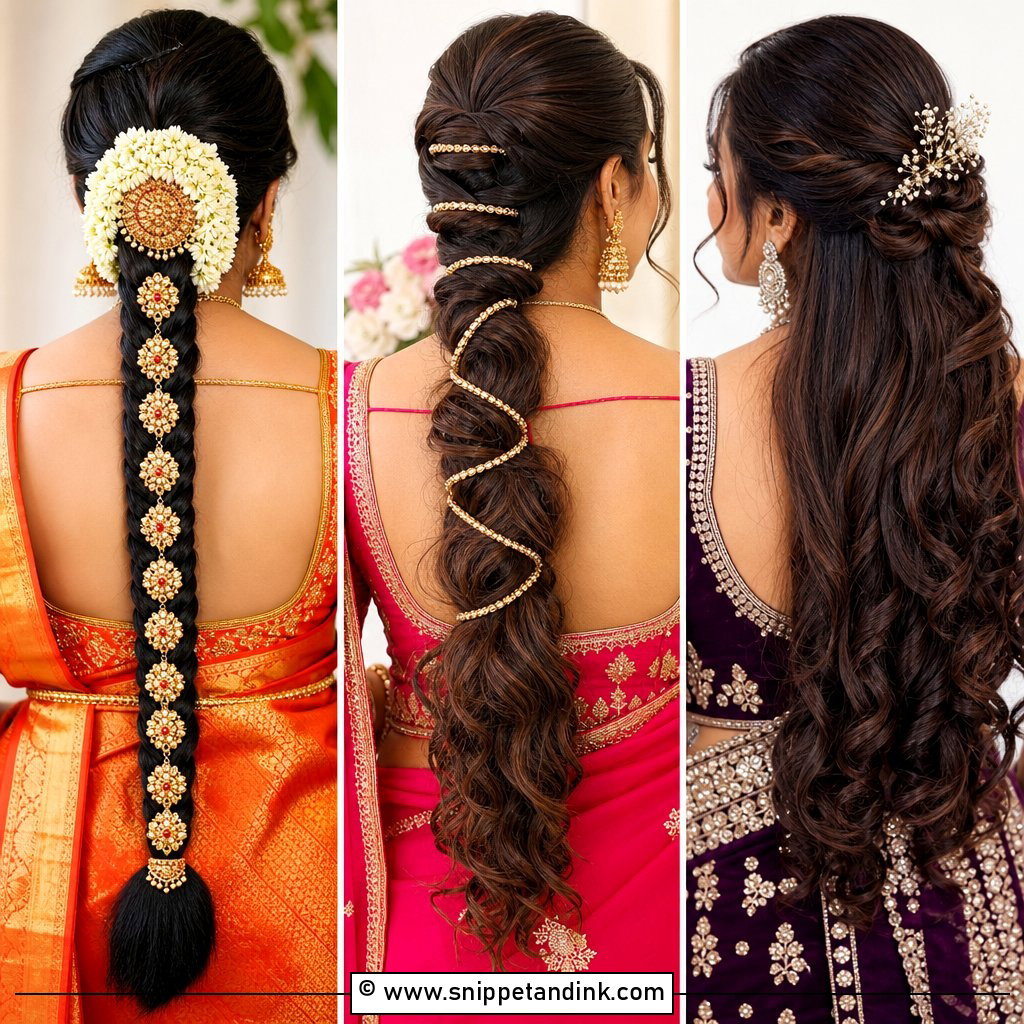 15 Long Hairstyles Indian Wedding Brides Will Love