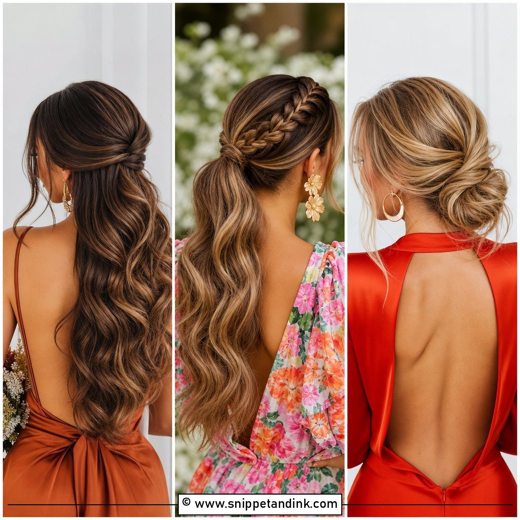 15 Long Hairstyles for a Wedding Guest to Look Chic