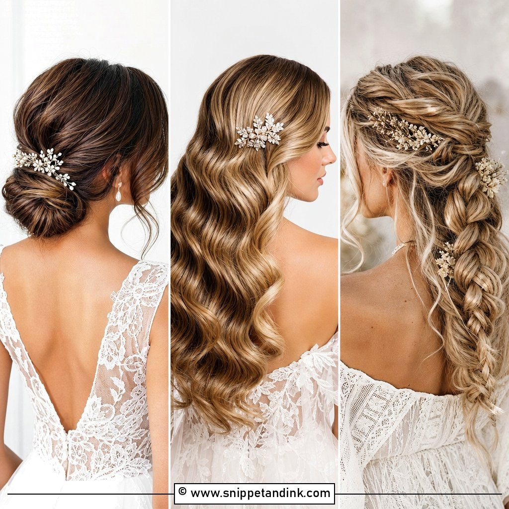 15 Long Hairstyles for a Wedding That Feel Timeless