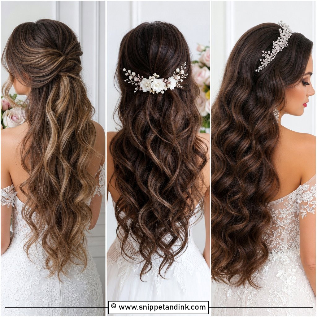 15 Loose Curls Long Hair Wedding Ideas for Romantic Brides