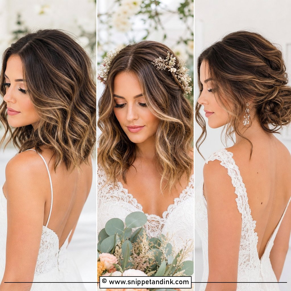 15 Loose Curls Medium Length Wedding Hair Ideas for Brides