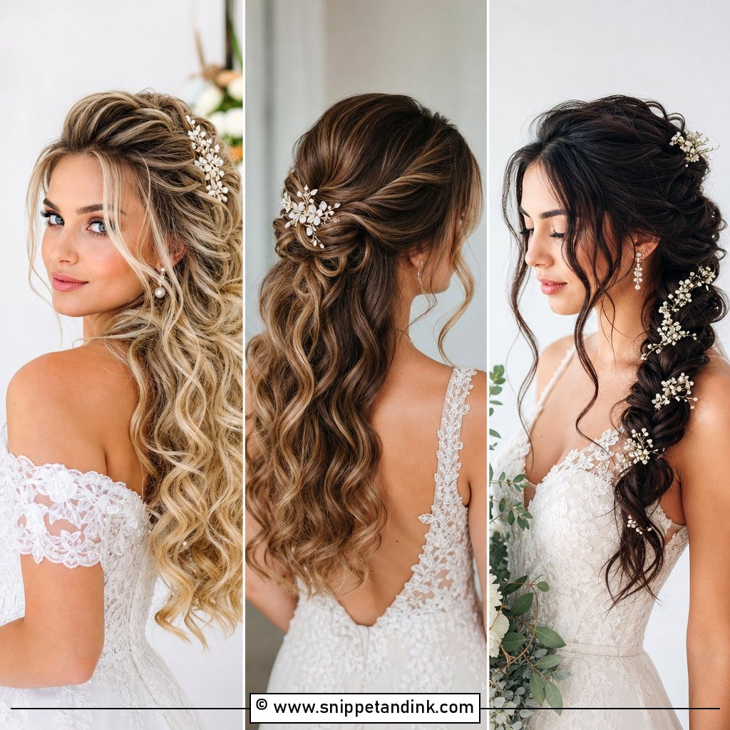 15 Lose Wedding Hairstyles for Soft Romantic Bridal Looks