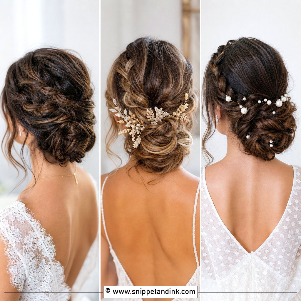 15 Low Bun with Braid Wedding Hair Ideas for Dreamy Brides