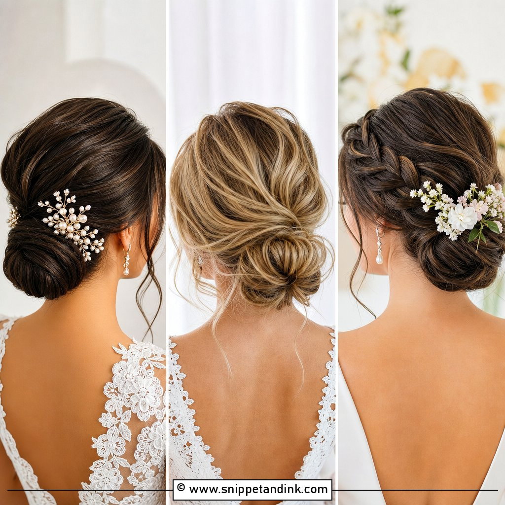 15 Low Wedding Hairstyles for Soft Elegant Bridal Beauty