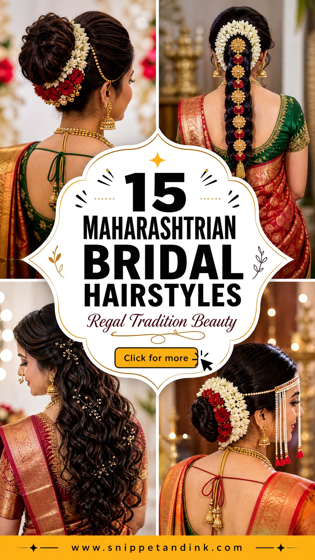 15 Maharashtrian Bridal Hairstyles for Regal Tradition - 15 Maharashtrian Bridal Hairstyles for Regal Tradition