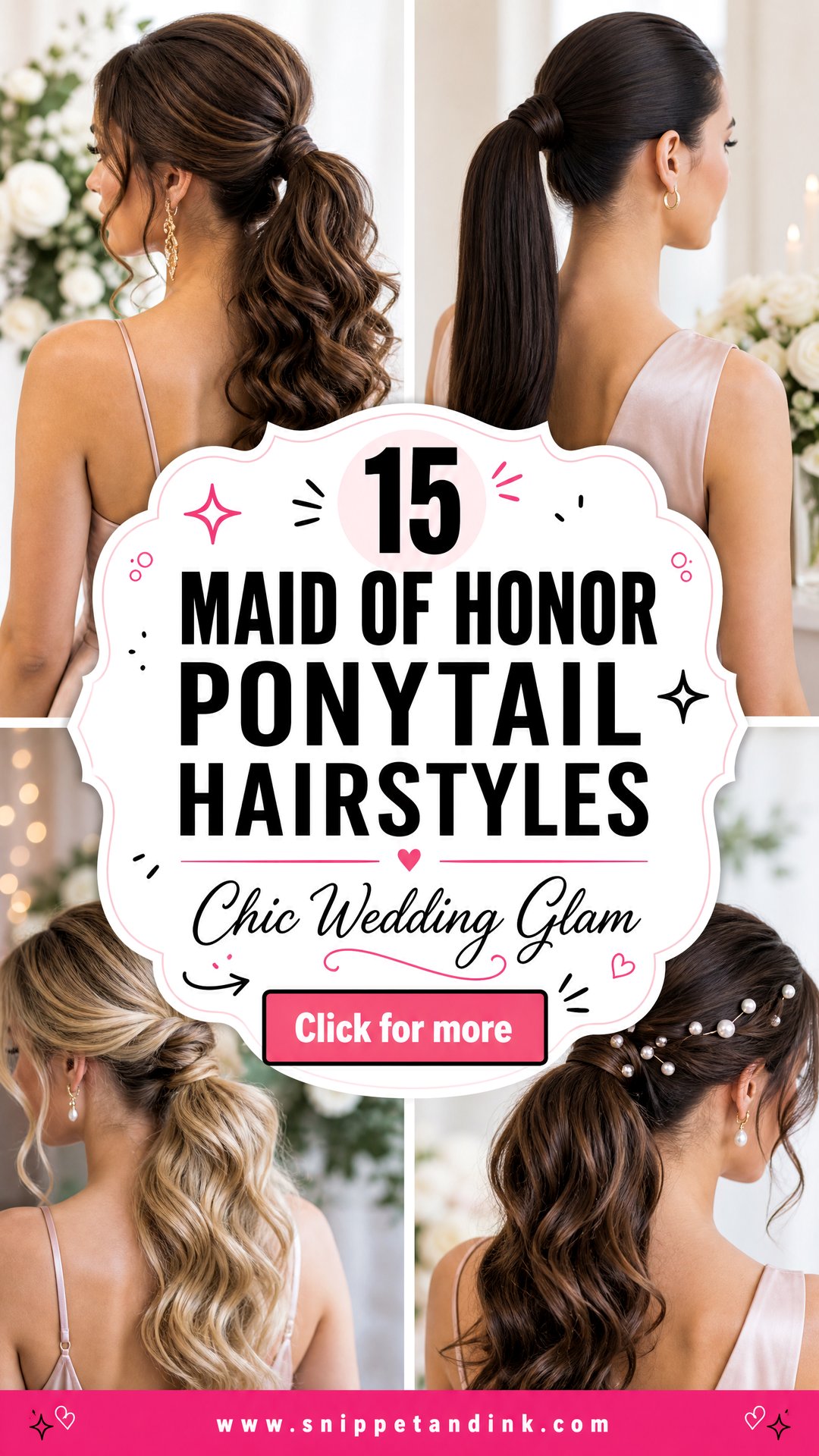 15 Maid of Honor Ponytail Hairstyles for Chic Wedding Glam - 15 Maid of Honor Ponytail Hairstyles for Chic Wedding Glam
