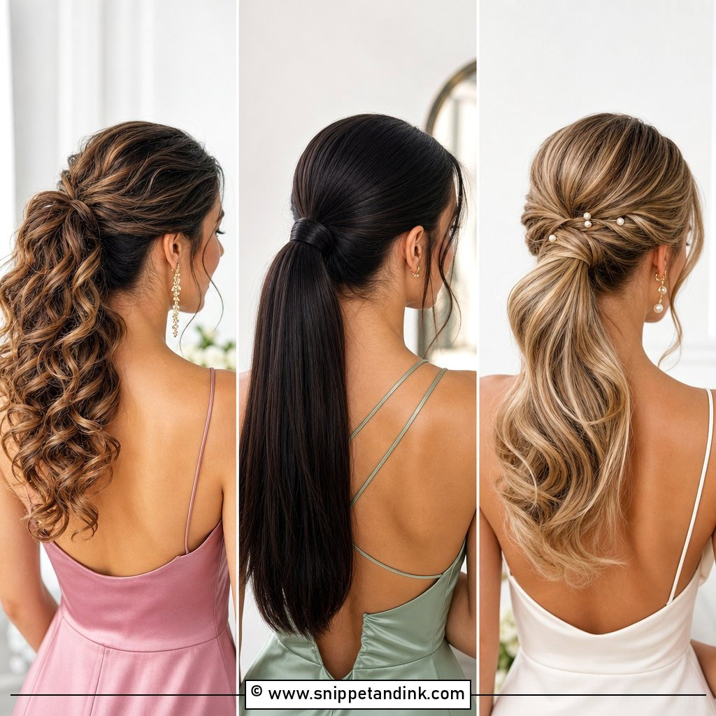15 Maid of Honor Ponytail Hairstyles for Chic Wedding Glam