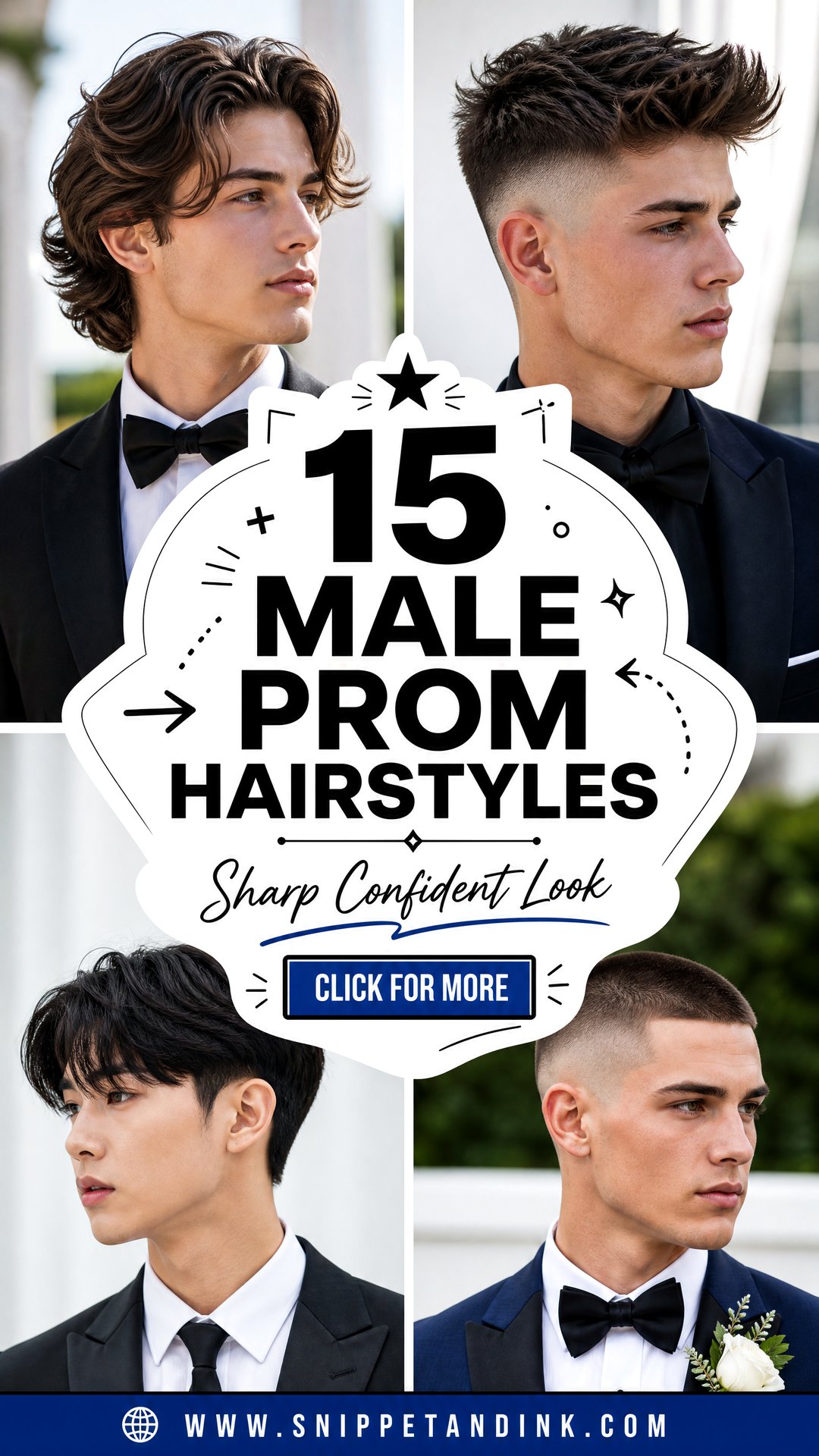 15 Male Prom Hairstyles for a Sharp Confident Look - 15 Male Prom Hairstyles for a Sharp, Confident Look