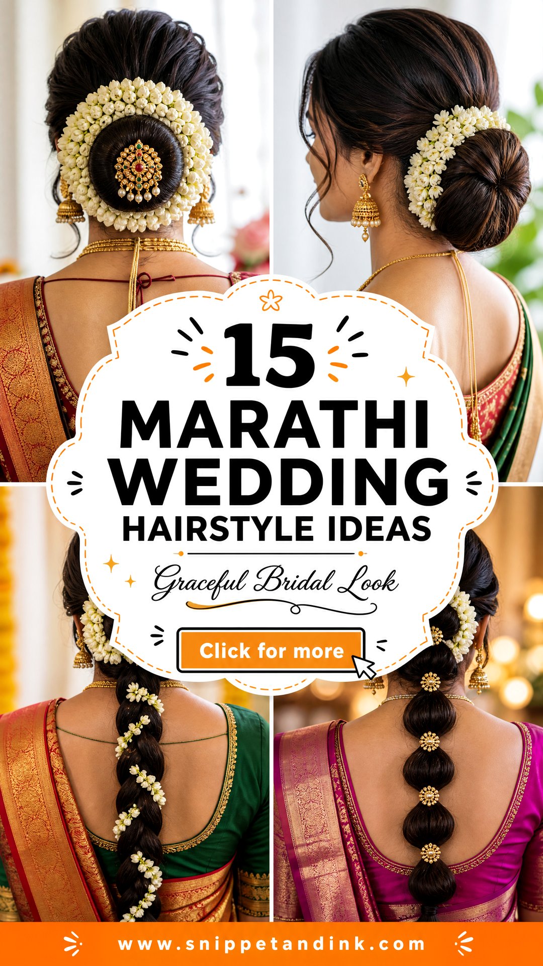 15 Marathi Wedding Hairstyle Ideas for a Graceful Bridal Look - 15 Marathi Wedding Hairstyle Ideas for a Graceful Bridal Look