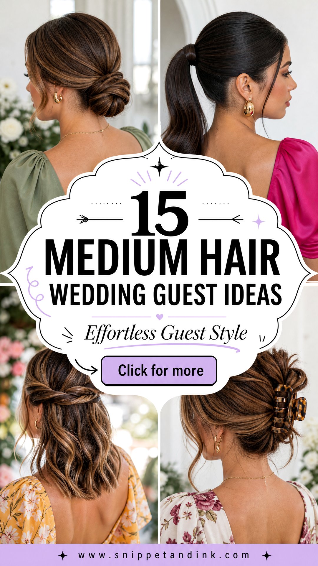 15 Medium Hair Wedding Guest Ideas for Effortless Style - 15 Medium Hair Wedding Guest Ideas for Effortless Style
