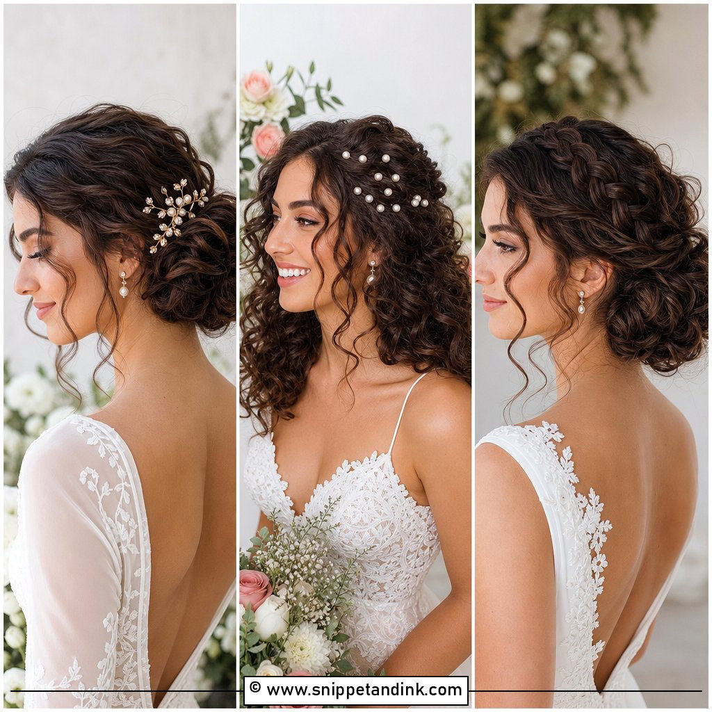 15 Medium Length Curls Wedding Hairstyles for Romance