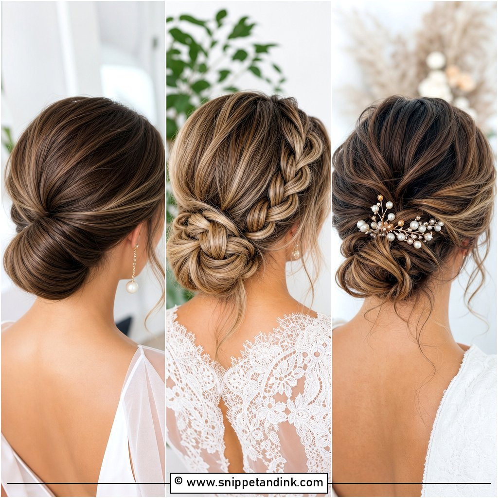 15 Medium Length Hair Updos Wedding Ideas for Brides